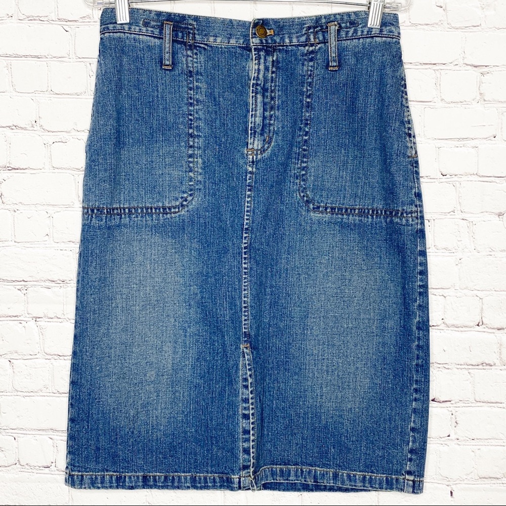 Ralph Lauren Jeans Co. Denim Pencil Skirt